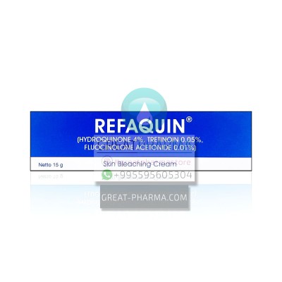 REFAQUIN CREAM (HYDROQUINONE 4% / TRETINOIN 0.05% / FLUOCINOLONE ACETONIDE 0.01%) | 15g/0.53oz
