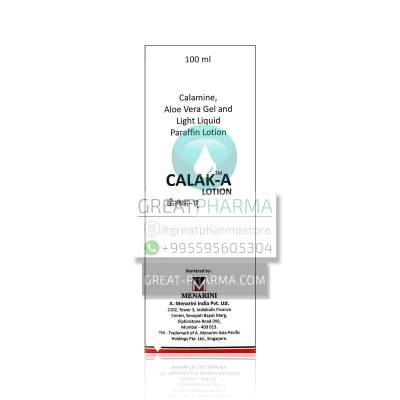 CALAK-A (CALAMINE IP 8% w/w, ALOE VERA 10% w/w) LOTION | 100ml/3.38 fl oz
