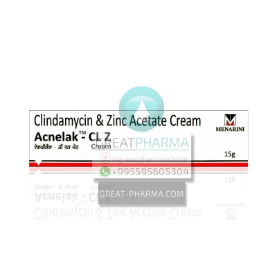 ACNELAK-CL Z (CLINDAMYCIN PHOSPHATE USP 1.0% w/w, ZINC ACETATE 1.0% w/w) CREAM | 15g/0.53oz