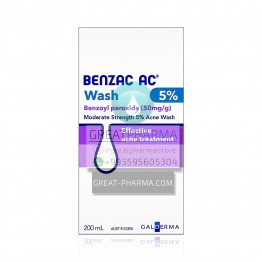 BENZAC WASH 5% FOR CLEANING | 200ml/6.76 fl oz