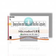 MICRODOX-LBX CAPSULE (DOXYCYCLINE 100MG & LACTOBACILLUS 5BILLION SPORES) | 5*10 CAP