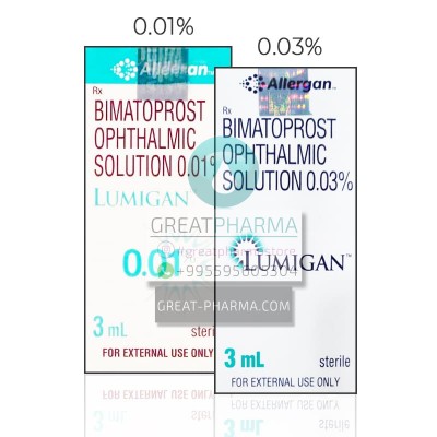 LUMIGAN FOR EYELASHES (BIMATOPROST 0.01% / 0.03%) | 3ml/0.1 fl oz