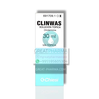 CLINWAS SOLUTION (DALACIN T) WITH CLINDAMYCIN PHOSPHATE 1% | 30ml/1.01 fl oz
